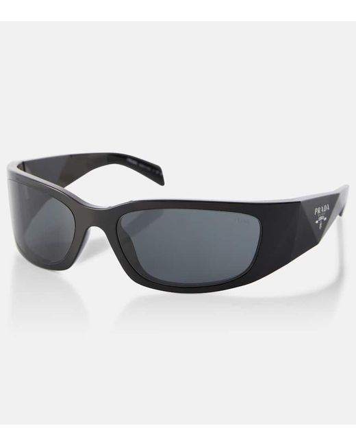 Prada Gray Eckige Sonnenbrille Symbole