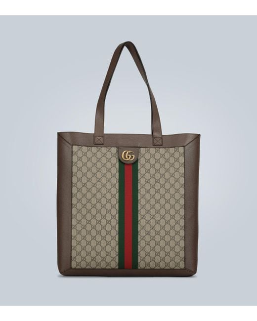 Gucci Green Ophidia Soft GG Supreme Large Tote for men