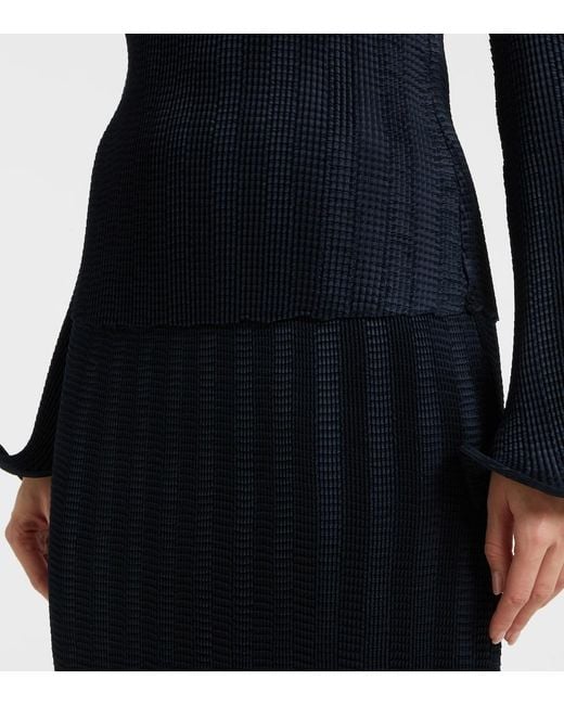 Jonathan Simkhai Blue Carys Knitted Top