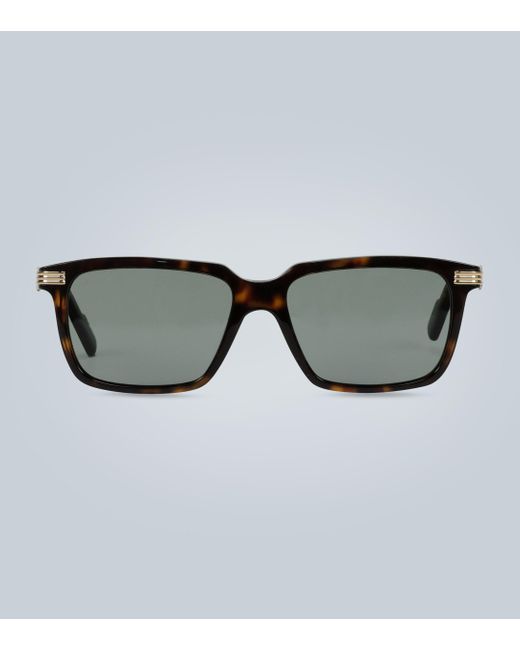 Cartier Brown Tortoiseshell Sunglasses for men
