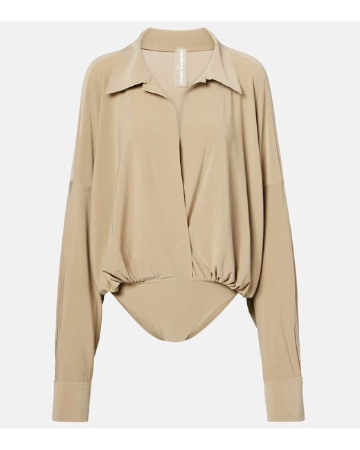Body Oversized Norma Kamali de color Natural