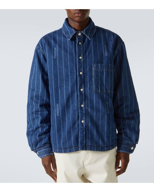 Denim pullover shirt new arrivals