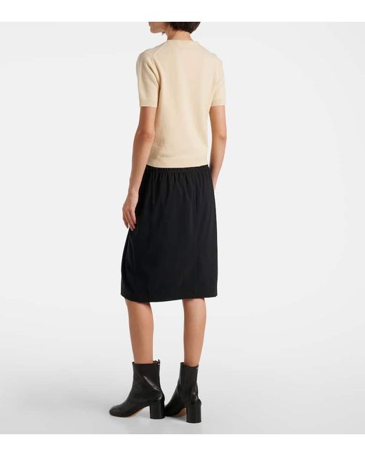Maison Margiela Natural Four Stiches Virgin Wool Top