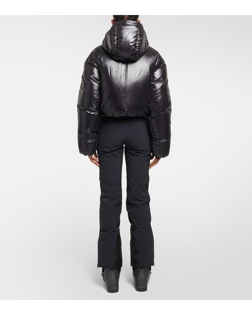 Aztech Mountain Black Daisy Cropped Down Ski Jacket