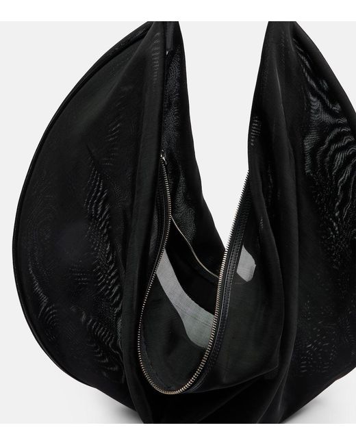 Aesther Ekme Black Ray 50 Large Mesh Shoulder Bag