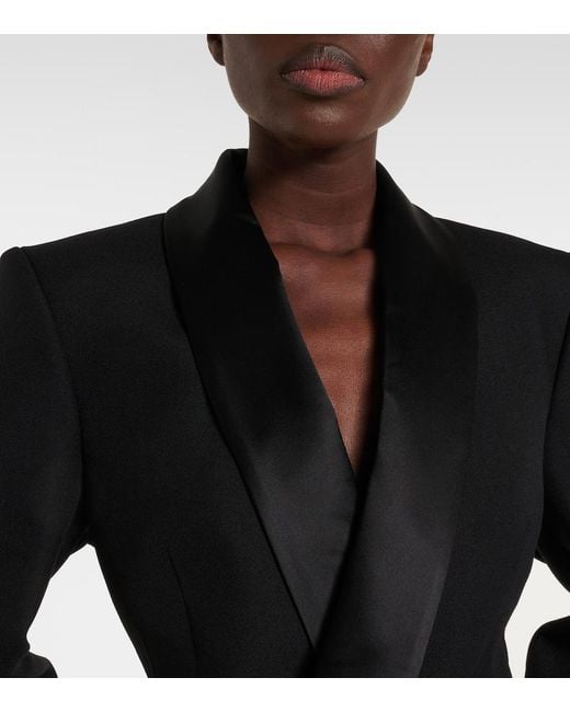 Wardrobe NYC Black Wool Midi Dress