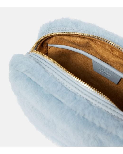 Max Mara Blue Small Teddy Camera Bag