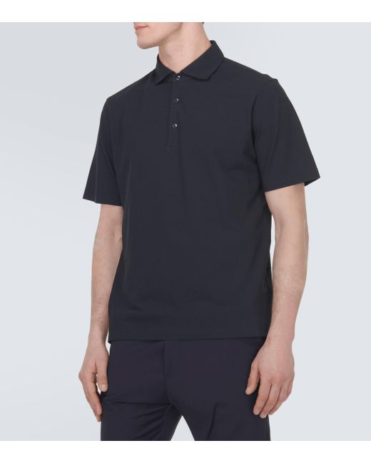 Lardini Blue Cotton Polo Shirt for men