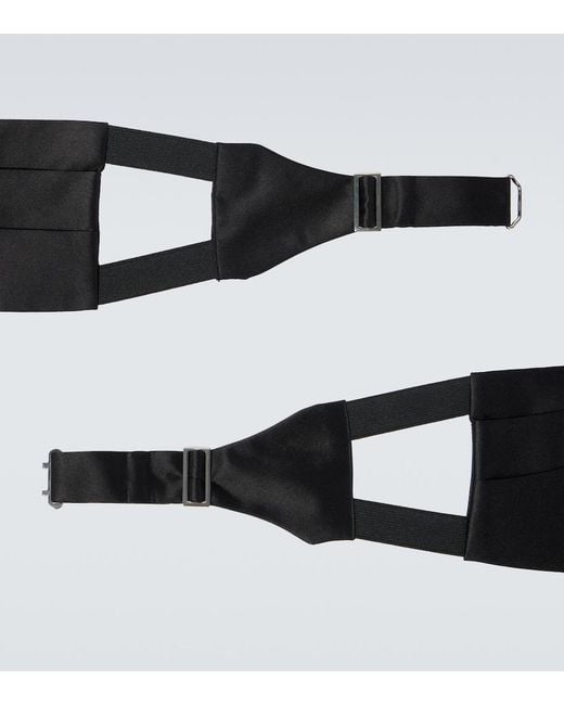 Giorgio Armani Black Silk Cummerbund for men