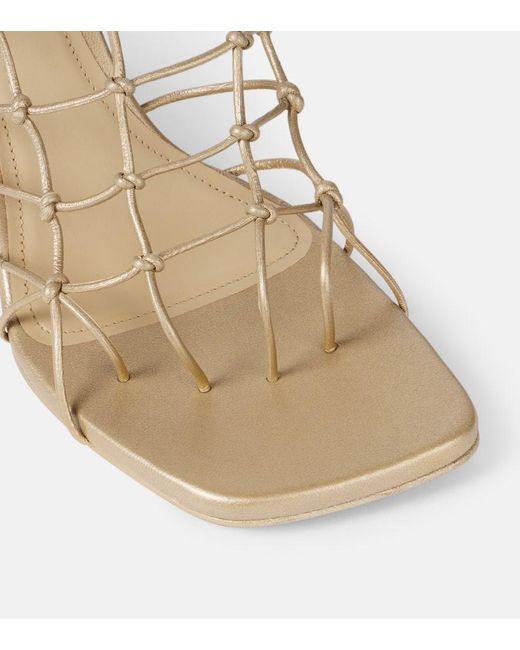 Sandali Con Zeppa Web Cantilever di Rick Owens in Metallic