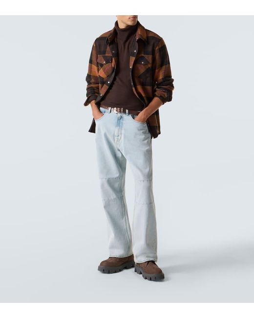 Camicia di God's True Cashmere in Brown da Uomo