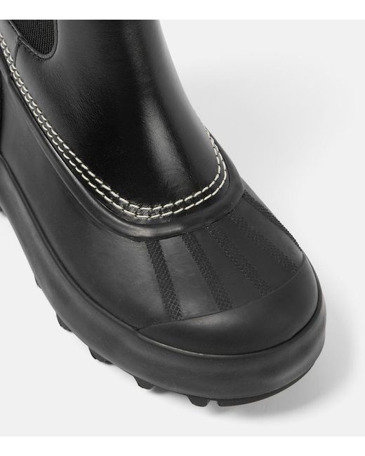 Proenza Schouler Black X Sorel Caribou Leather Chelsea Boots