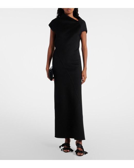The Row Black Vika Satin Sandals