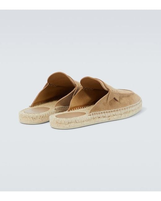 Slippers Espadrillas Crosta di Christian Louboutin in White da Uomo