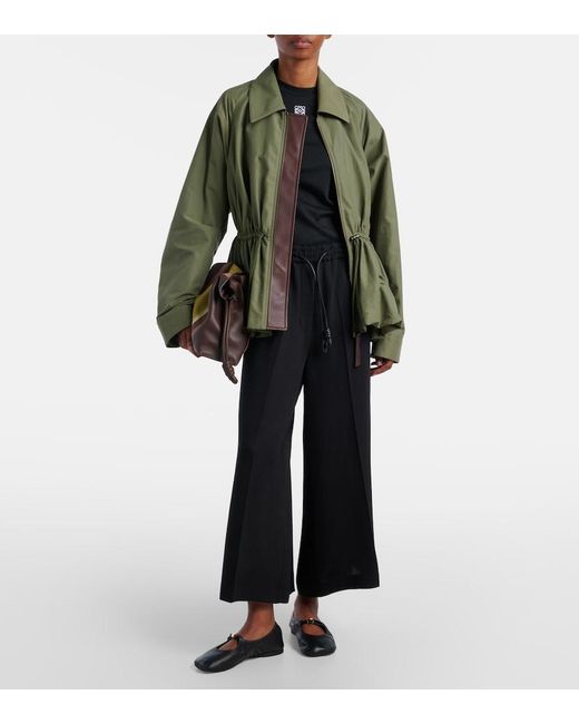 Loewe Black Pebble Soft Leather Mary Jane Flats