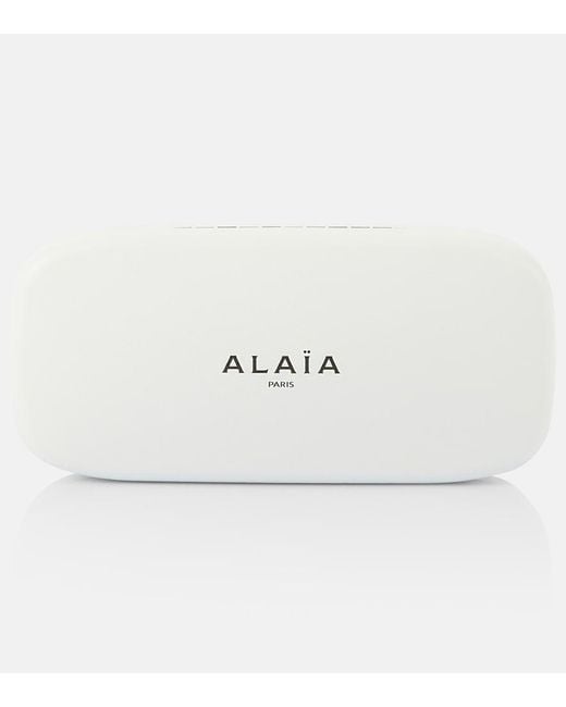 Alaïa Brown Rectangular Sunglasses