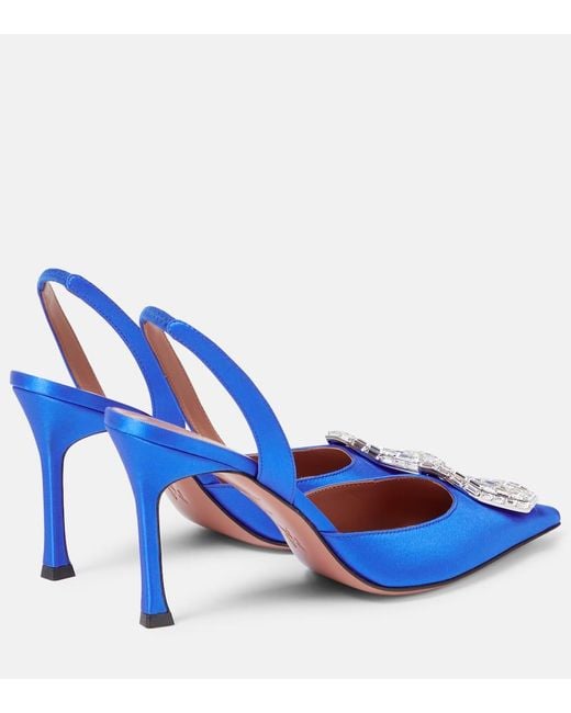 Pumps Slingback Camelia di AMINA MUADDI in Blue