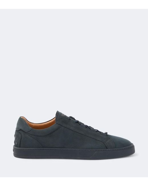Tod's Blue Leather Sneakers for men