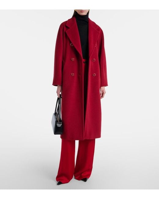 Max Mara Red 101801 Icon Wool And Cashmere Coat