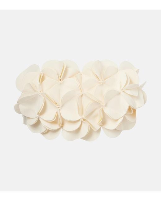 Karla Colletto Natural Floral Bandeau Bikini Top