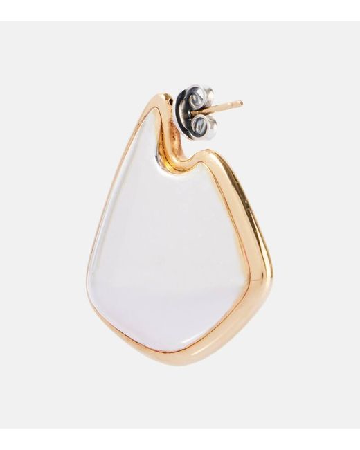 Orecchini Fin Small di Bottega Veneta in White