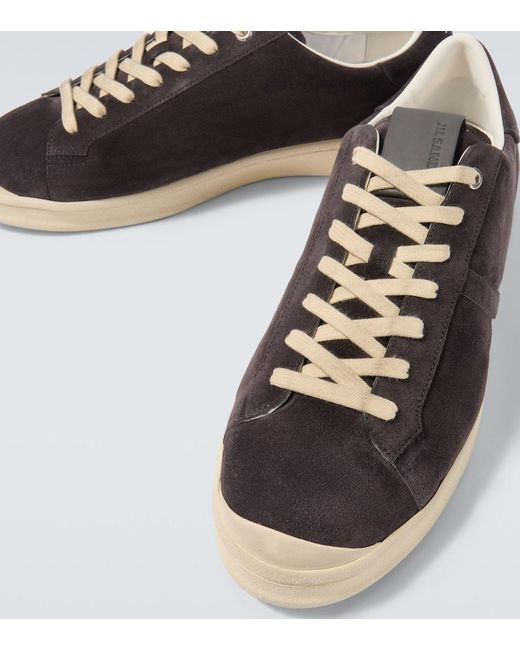 Jil Sander Brown Suede Sneakers for men