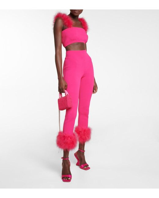 Magda Butrym Pink High-Rise Leggings