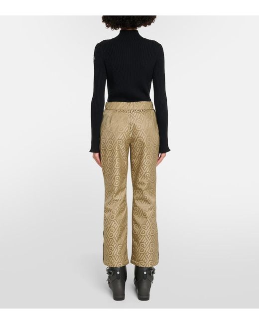 Yves Salomon Natural Logo Printed Ski Pants