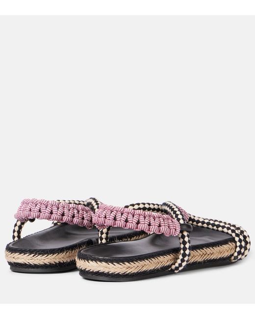 Isabel Marant Black Fabric Sandals