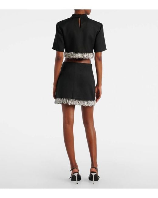 Top Raccourci Jalen A Ornements Jonathan Simkhai en coloris Black