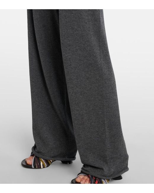 Extreme Cashmere Gray N°353 Relax Cotton-Blend Straight Pants