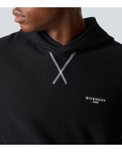 Sudadera De Jersey De Algodon Con Logo Givenchy de hombre de color Blue