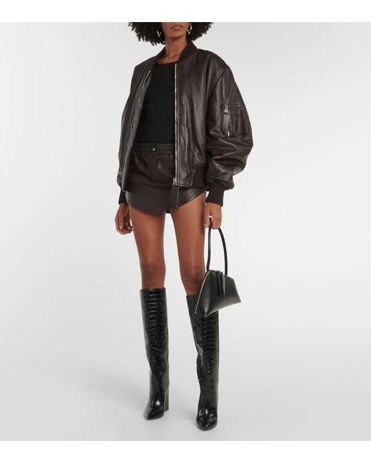 Paris Texas Black Anja Leather Tall Boot