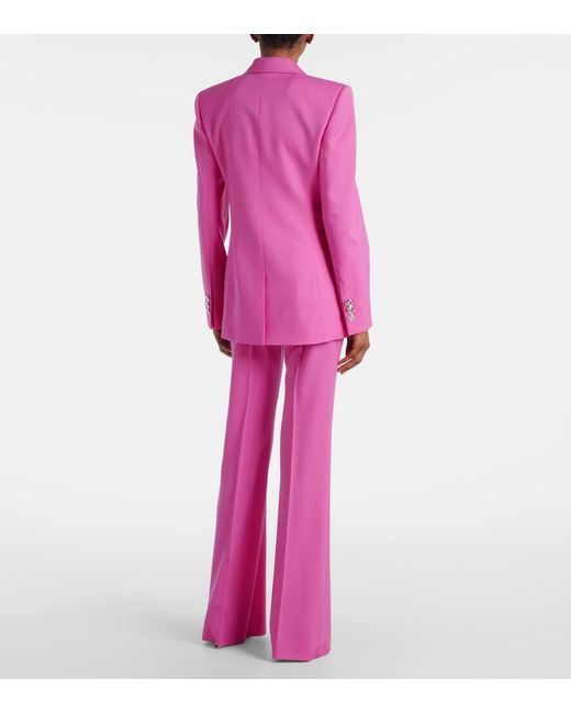 Versace Pink Medusa Wool Blazer