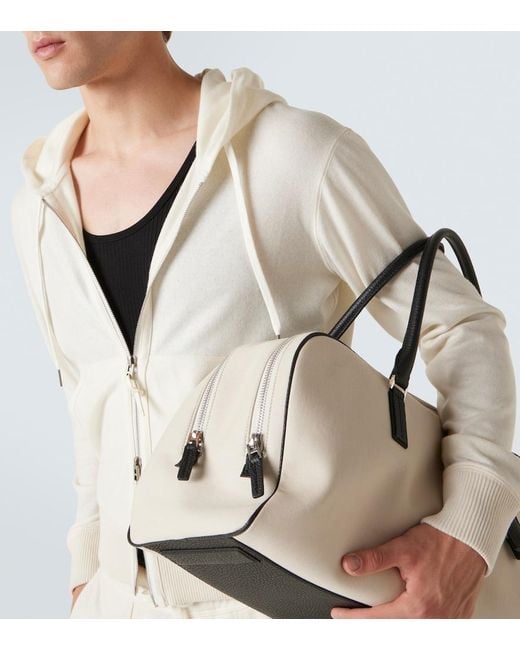 Tom Ford White Cashmere Zip-Up Hoodie for men