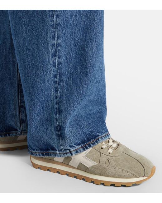 Hogan White 86Er Suede Sneakers
