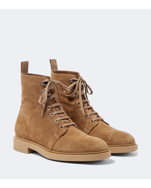Gianvito Rossi Brown Richard Suede Desert Boots for men