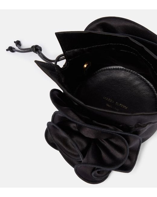 Magda Butrym Black Magda Small Satin Tote Bag