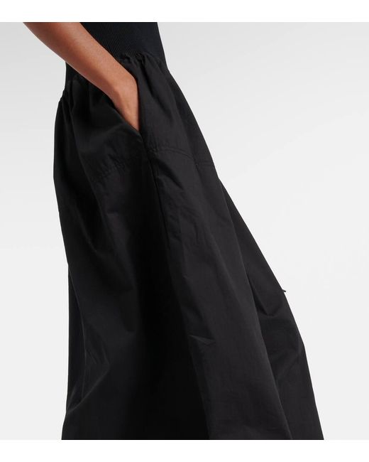 Proenza Schouler Black White Label Malia Cotton Poplin Maxi Dress