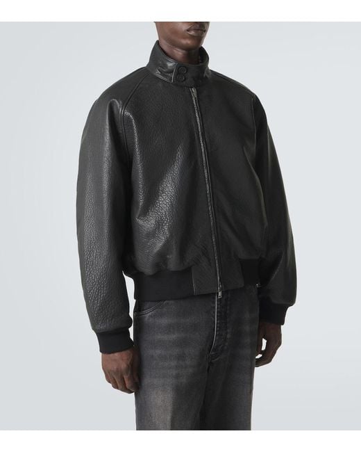 Bomber Over di Studio Nicholson in Black da Uomo