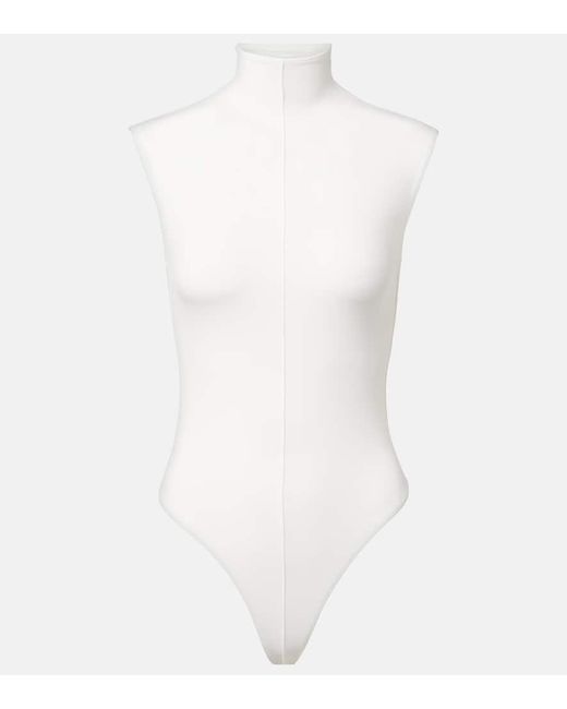 Wardrobe NYC White Rhw Jersey Bodysuit