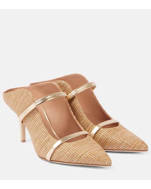 Malone Souliers Brown Maureen 70 Metallic Mules