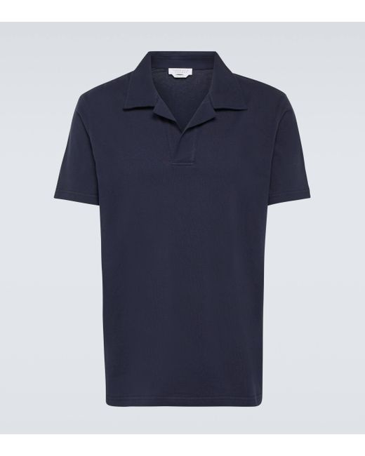Gabriela Hearst Blue Jaime Cotton Polo Shirt for men