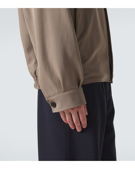 The Row Brown Osano Wool Blouson Jacket for men
