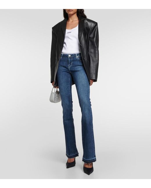 AG Jeans Blue Low-Rise Bootcut Jeans