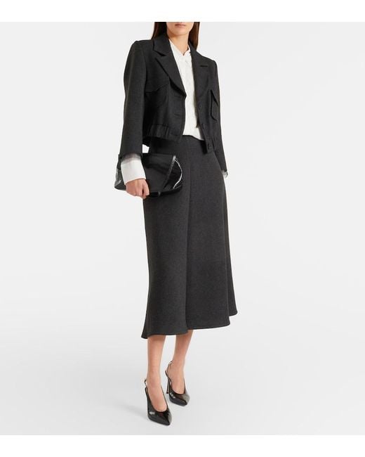 Dorothee Schumacher White Sheer Twist Georgette Blouse