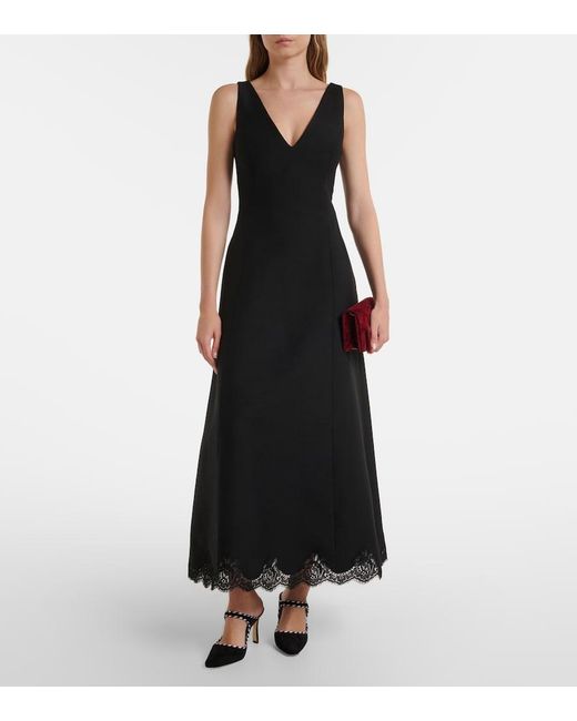 Manolo Blahnik Black Pura Suede Mules