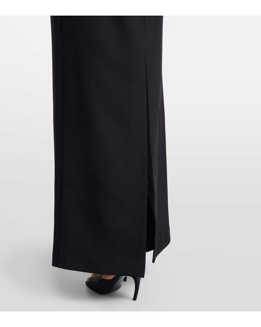 Vestido De Fiesta De Crepe Adornado Jonathan Simkhai de color Black