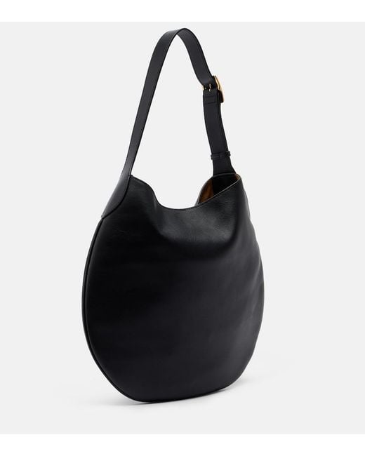 Nili Lotan Black Jagger Medium Leather Shoulder Bag