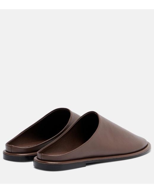 A.Emery Brown Spencer Leather Mules